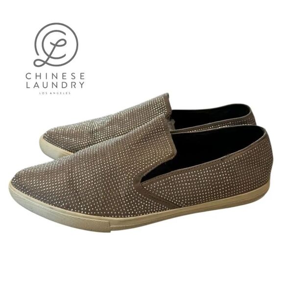 Chinese Laundry Shoes - Chinese Laundry Kristin Cavallari Collab Rhinestone Studded Slip-on Sneakers 8